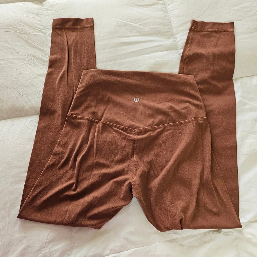 Lululemon Align High-Rise Roasted Brown or Dark Terracotta 4